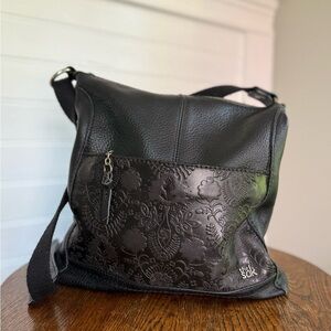 The Sak Black Leather Shoulder Bag